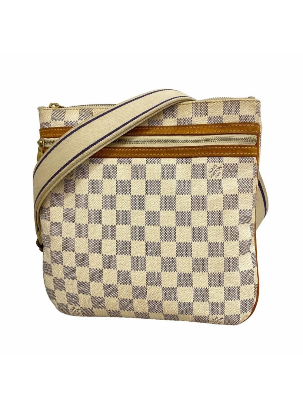 Louis Vuitton Shoulder Bag Damier Azur Pochette Bosphere White